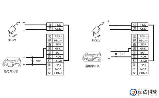 设备与锁共⽤电源